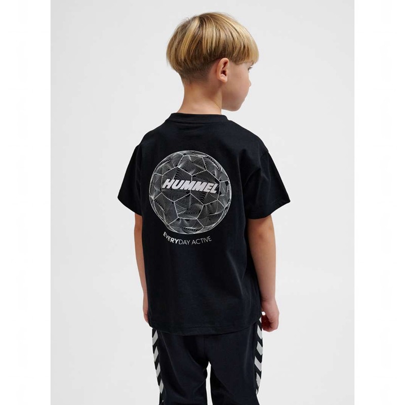 T Shirts Hummel Casper S/S Enfant Noir | 463097-205