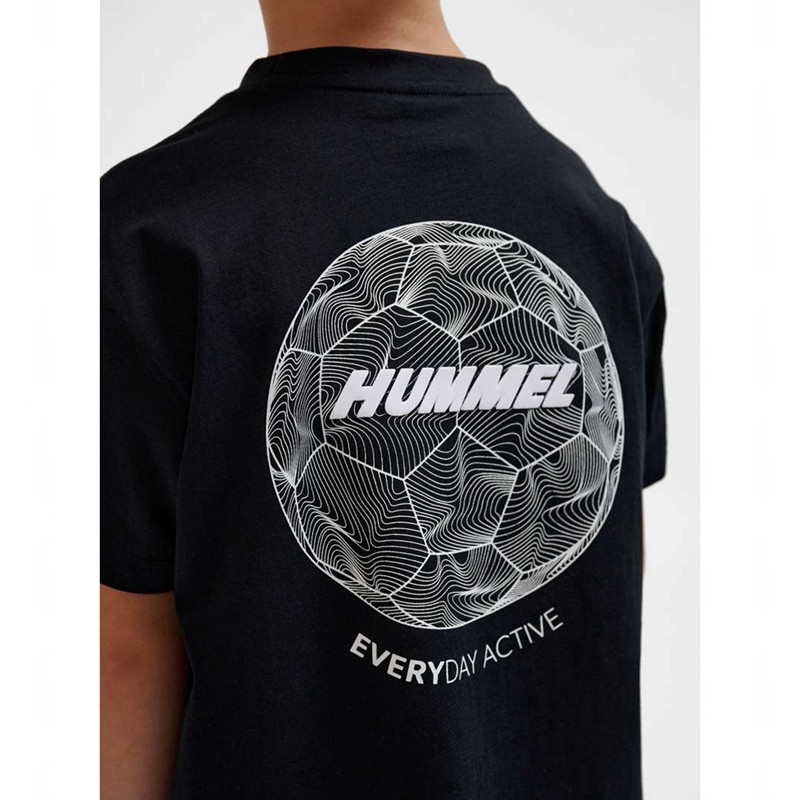 T Shirts Hummel Casper S/S Enfant Noir | 463097-205