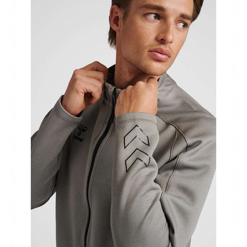 T Shirts Hummel Cima Xk Zip Homme Grise | 049344-171