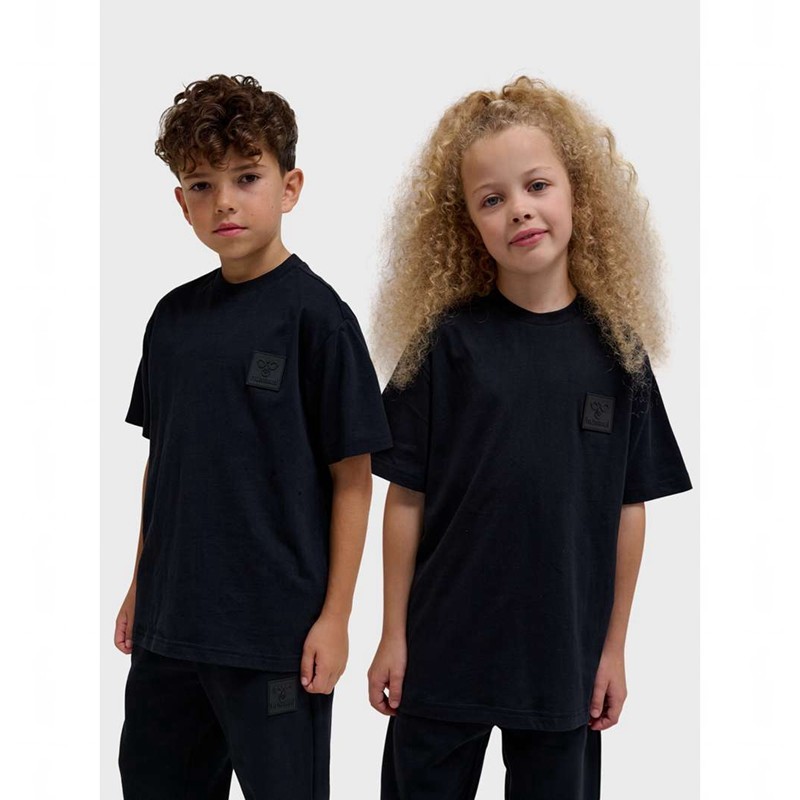 T Shirts Hummel Clean S/S Enfant Noir | 491986-239