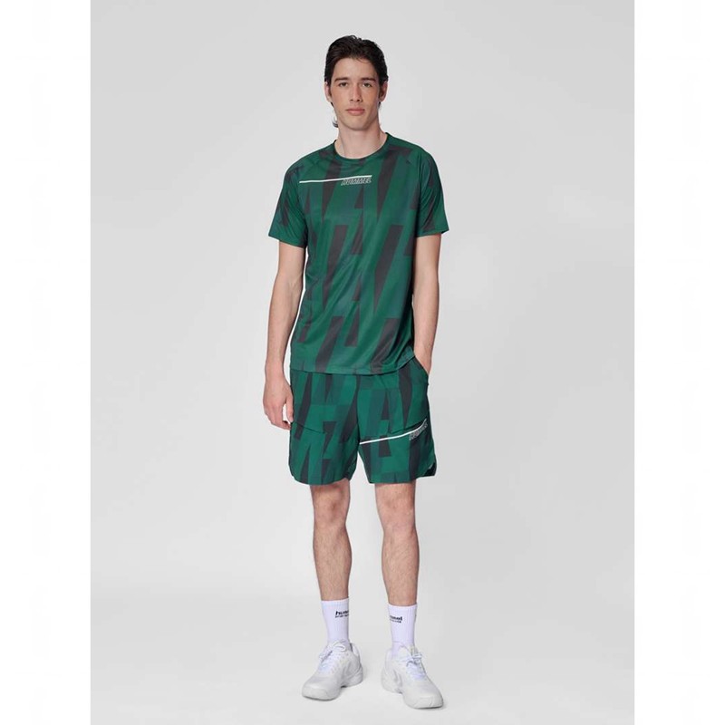 T Shirts Hummel Court Aop Light Weight Homme Vert | 174188-244