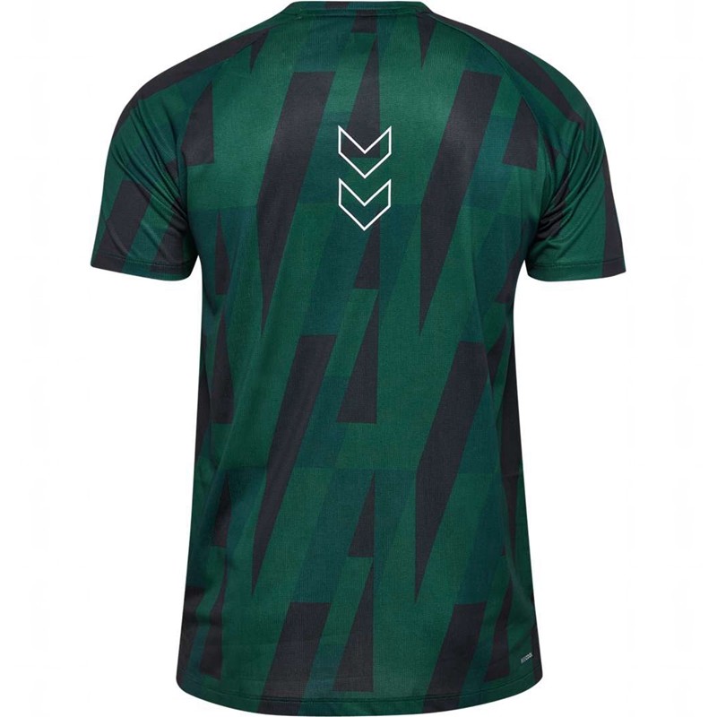 T Shirts Hummel Court Aop Light Weight Homme Vert | 174188-244
