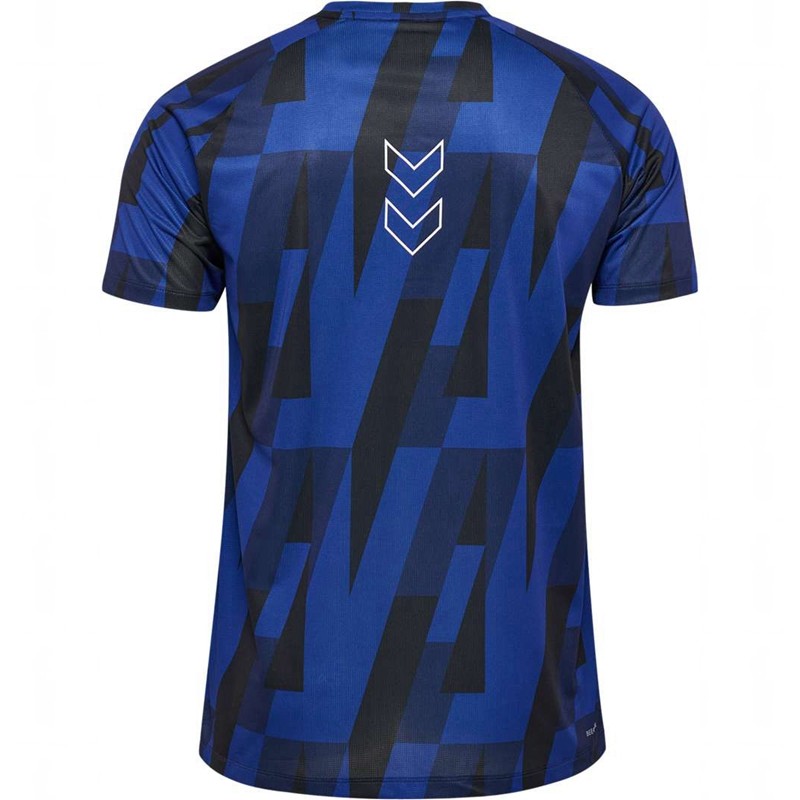 T Shirts Hummel Court Aop Light Weight Homme Bleu | 567874-965