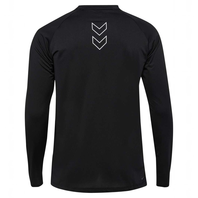 T Shirts Hummel Court Light Weight L/S Homme Noir | 227729-236