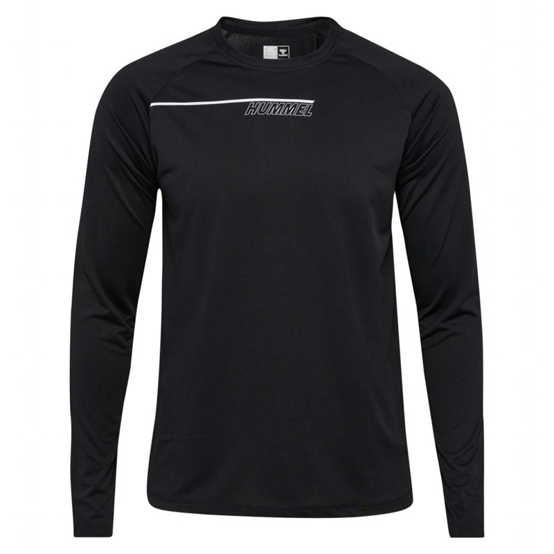 T Shirts Hummel Court Light Weight L/S Homme Noir | 227729-236