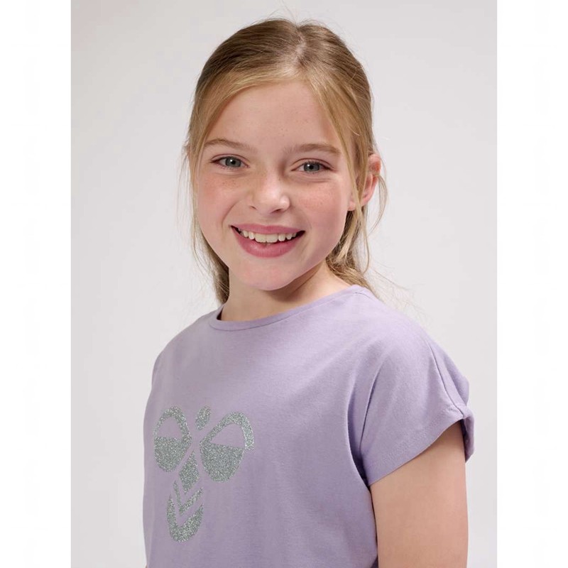 T Shirts Hummel Diez S/S Enfant Lavande | 931288-234