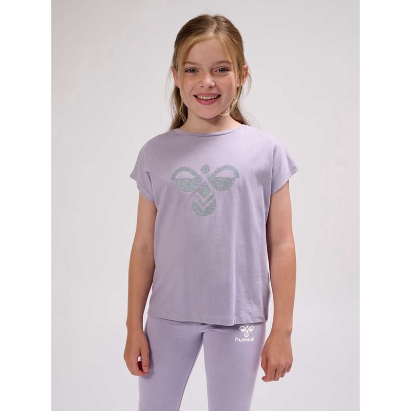 T Shirts Hummel Diez S/S Enfant Lavande | 931288-234