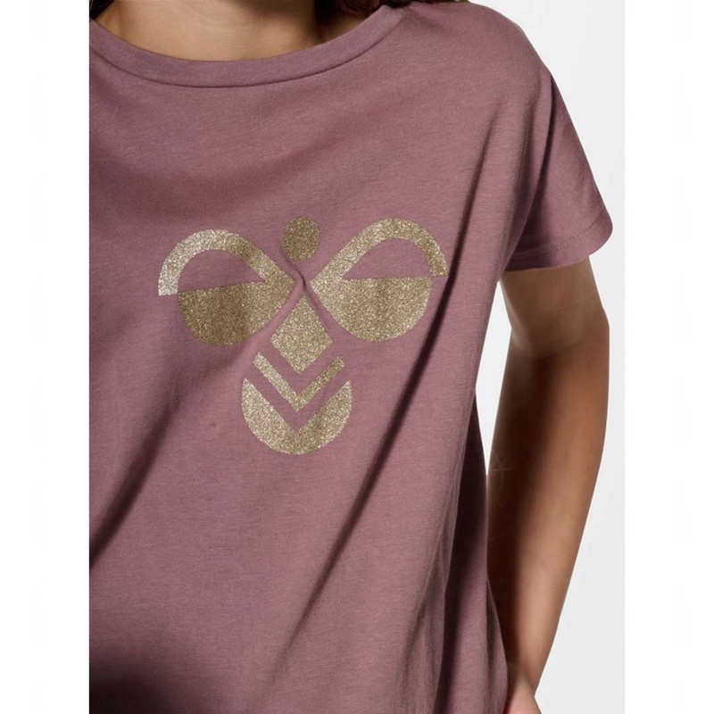 T Shirts Hummel Diez S/S Enfant Rose | 059286-825