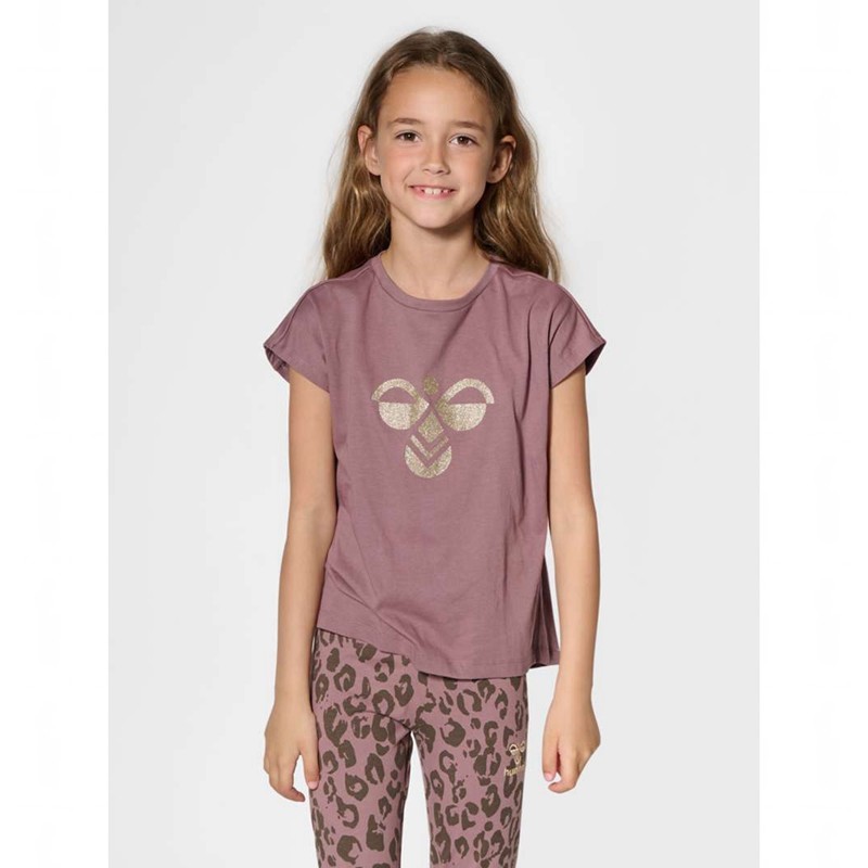 T Shirts Hummel Diez S/S Enfant Rose | 059286-825