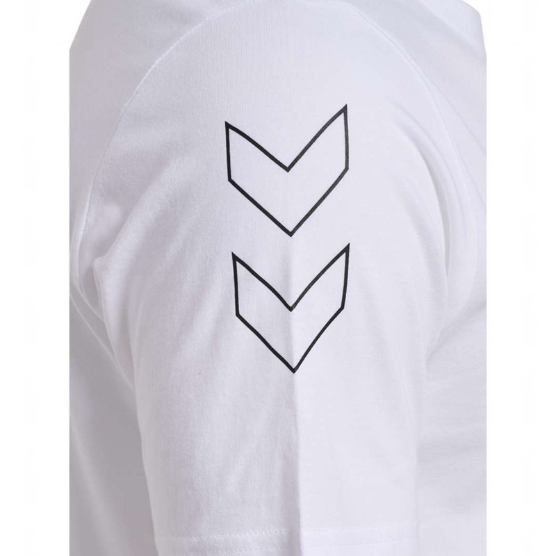 T Shirts Hummel Elemental Chevron Cotton Homme Blanche | 880428-944