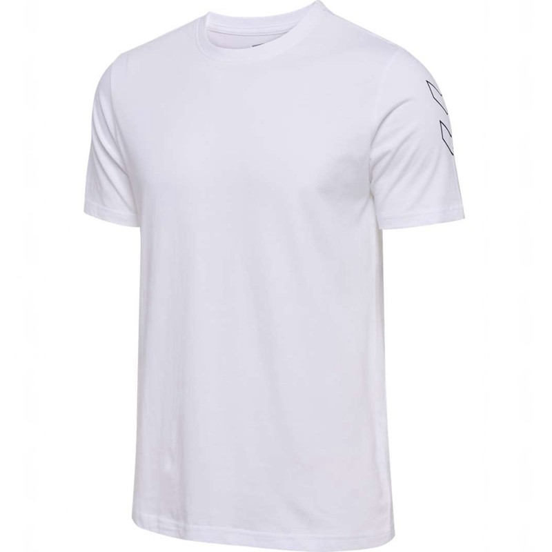 T Shirts Hummel Elemental Chevron Cotton Homme Blanche | 880428-944