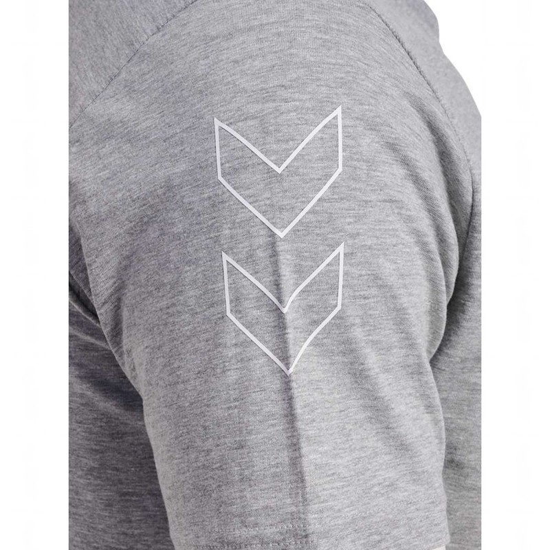 T Shirts Hummel Elemental Chevron Cotton Homme Grise | 059125-551