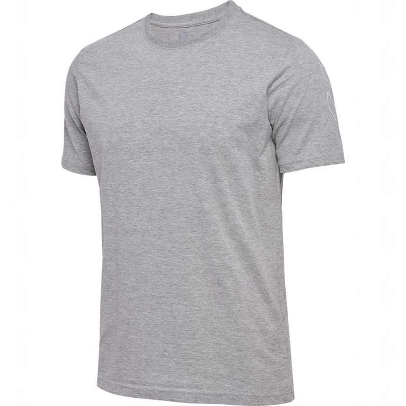 T Shirts Hummel Elemental Chevron Cotton Homme Grise | 059125-551