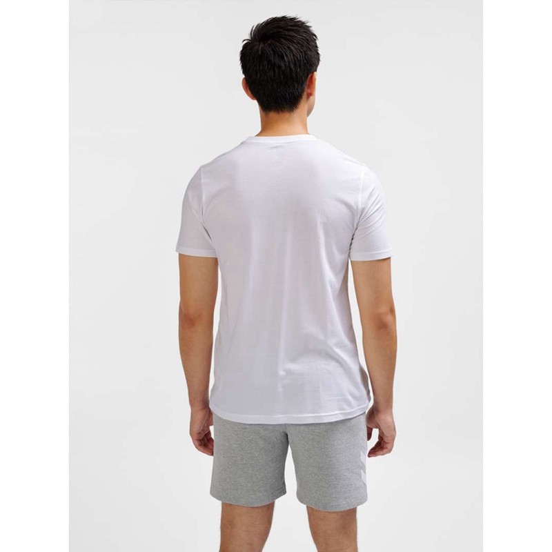 T Shirts Hummel Elemental Logo Cotton Homme Blanche | 560255-140