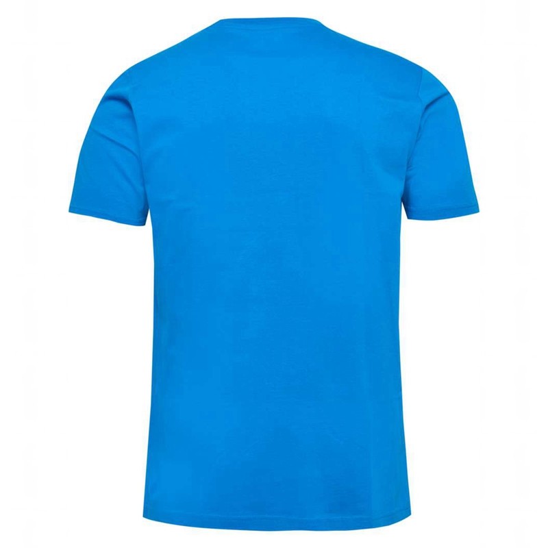 T Shirts Hummel Elemental Logo Cotton Homme Bleu | 598762-342