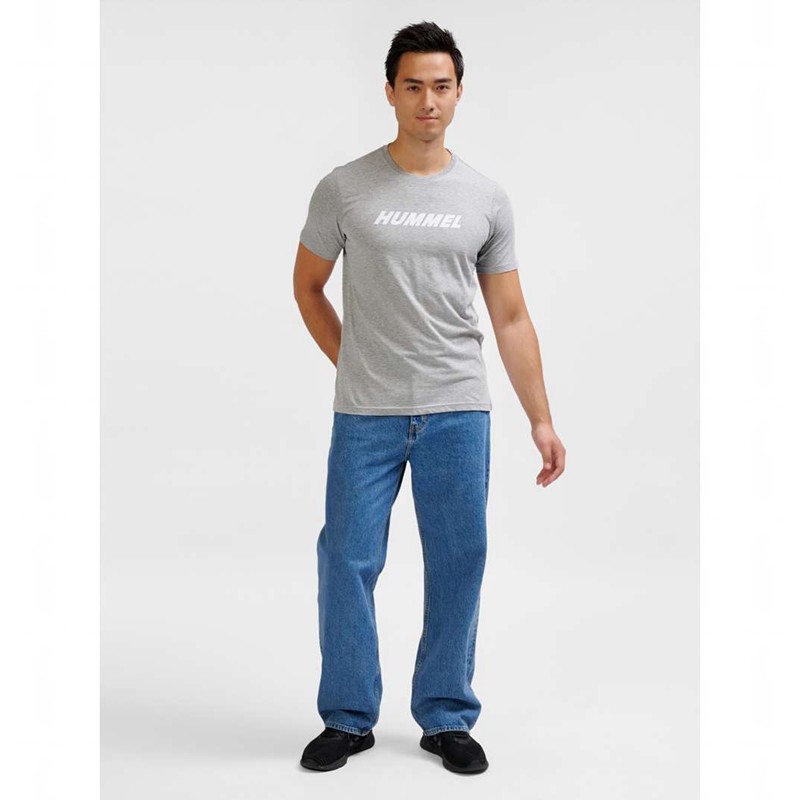 T Shirts Hummel Elemental Logo Cotton Homme Grise | 902248-014