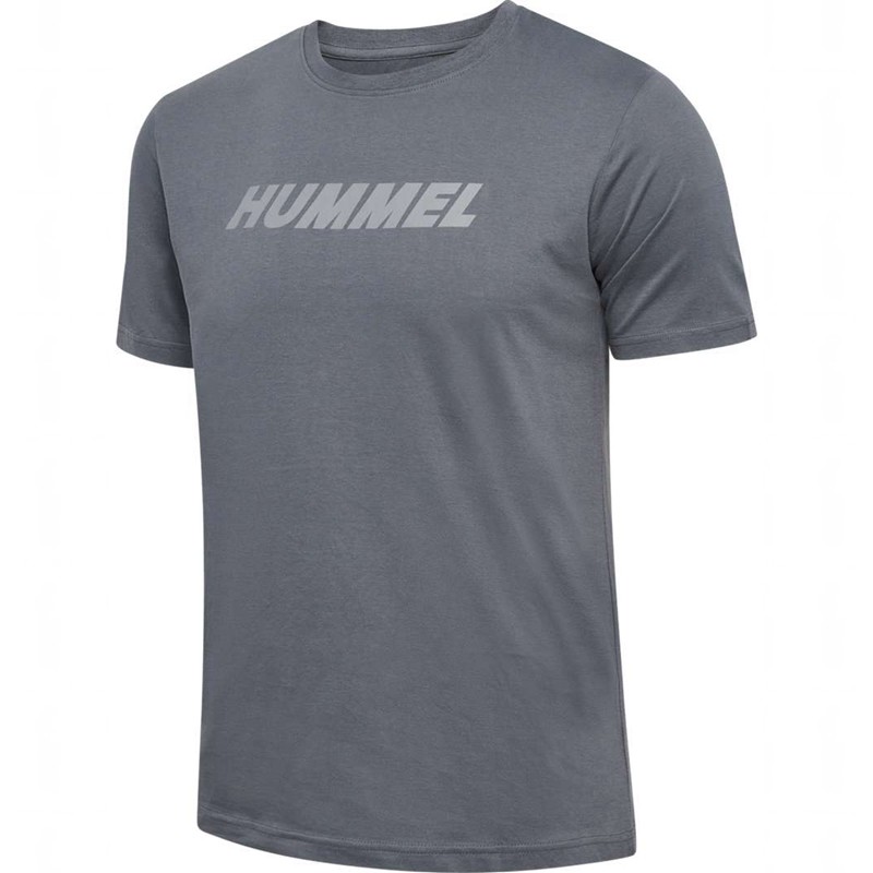 T Shirts Hummel Elemental Logo Cotton Homme Grise | 046292-106