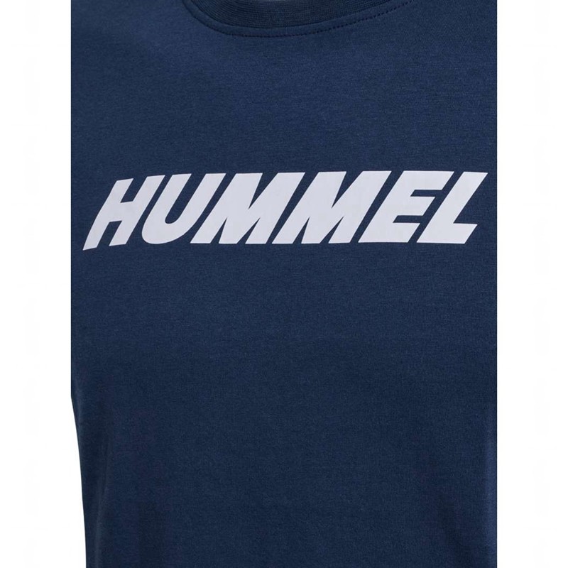 T Shirts Hummel Elemental Logo Cotton Homme Bleu Marine | 570910-207