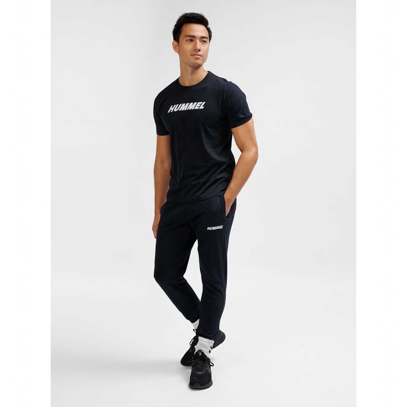 T Shirts Hummel Elemental Logo Cotton Homme Noir | 849416-738