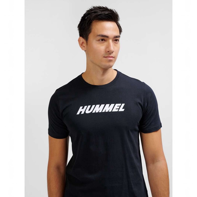 T Shirts Hummel Elemental Logo Cotton Homme Noir | 849416-738