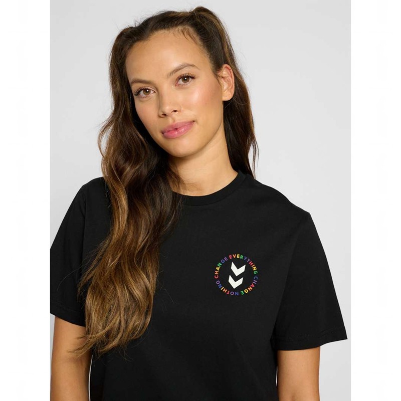 T Shirts Hummel Everything Nothing Femme Noir | 344229-227