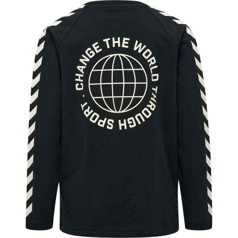 T Shirts Hummel Global L/S Enfant Noir | 778559-040