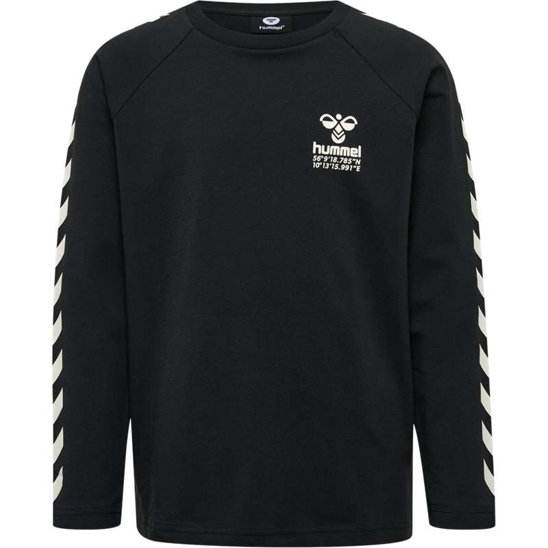 T Shirts Hummel Global L/S Enfant Noir | 778559-040