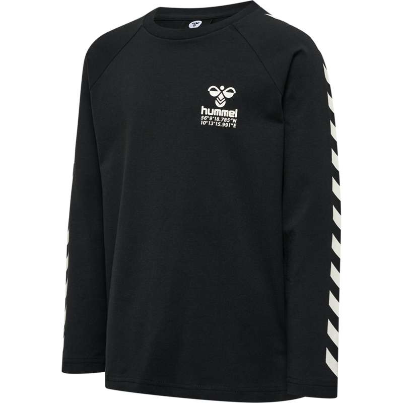 T Shirts Hummel Global L/S Enfant Noir | 778559-040