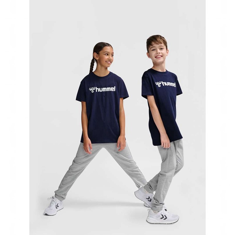 T Shirts Hummel Go 2.0 Logo S/S Enfant Bleu Marine | 898404-430