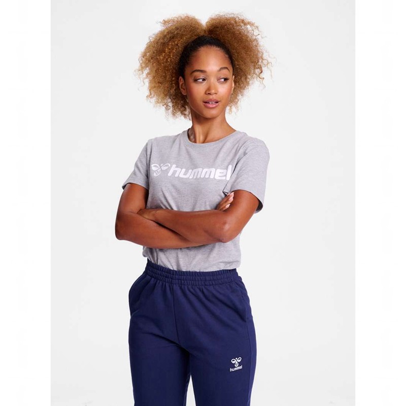 T Shirts Hummel Go 2.0 Logo S/S Femme Grise | 965403-849