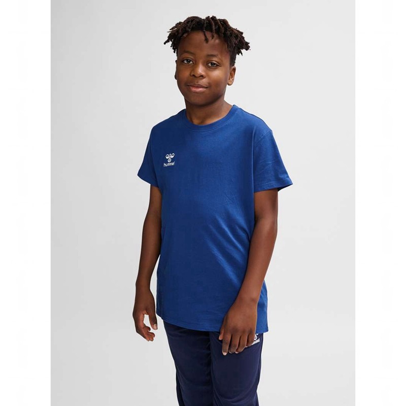 T Shirts Hummel Go 2.0 S/S Enfant Bleu | 342836-559