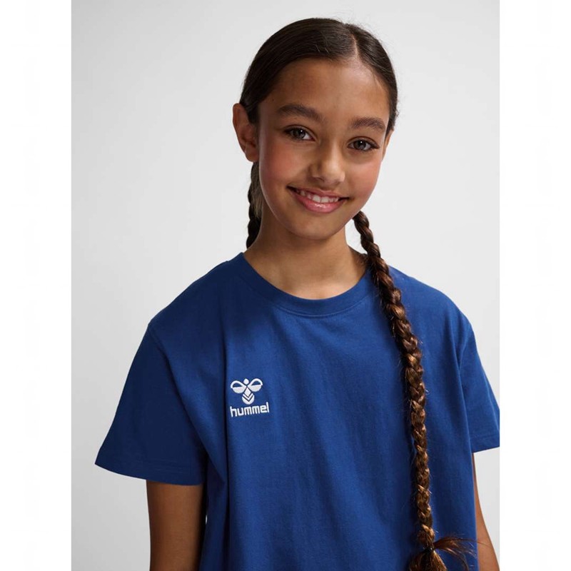 T Shirts Hummel Go 2.0 S/S Enfant Bleu | 342836-559