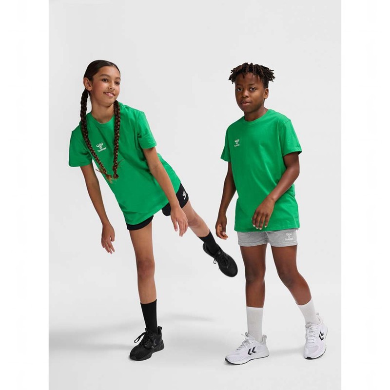 T Shirts Hummel Go 2.0 S/S Enfant Vert | 001911-674