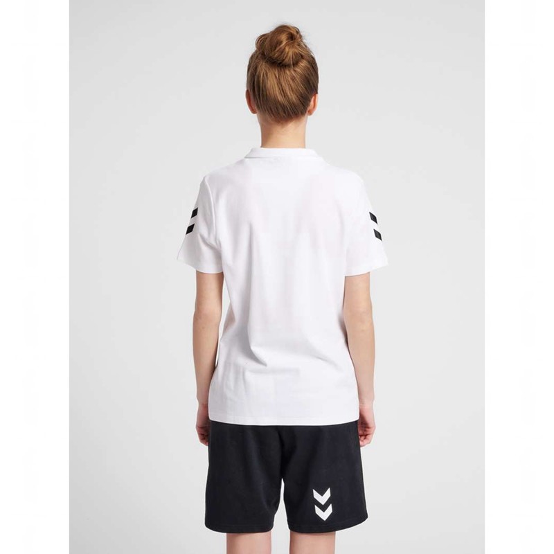 T Shirts Hummel Go Cotton Polo Femme Blanche | 302470-943