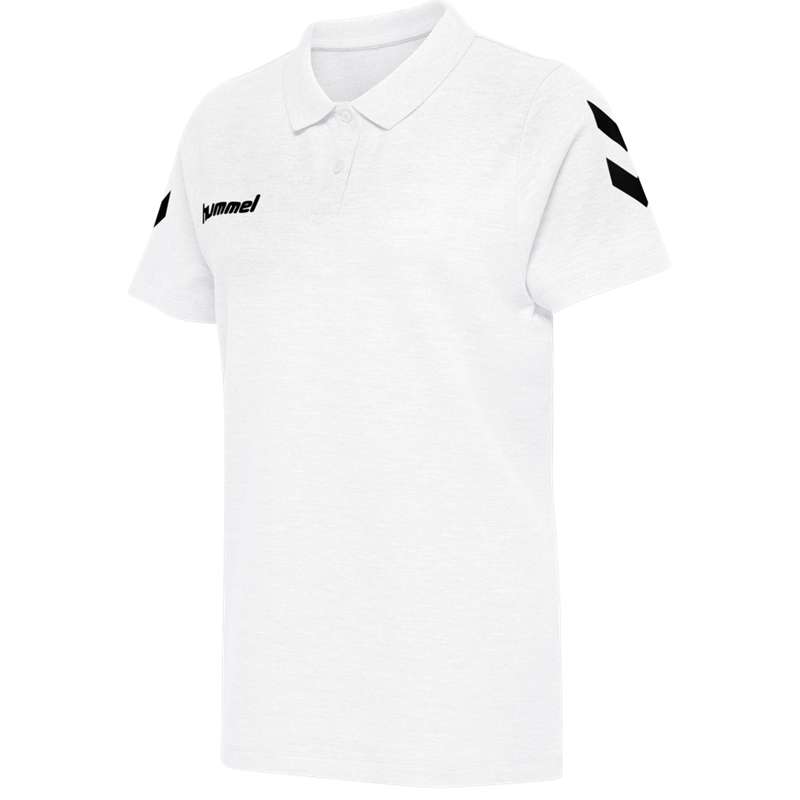 T Shirts Hummel Go Cotton Polo Femme Blanche | 302470-943