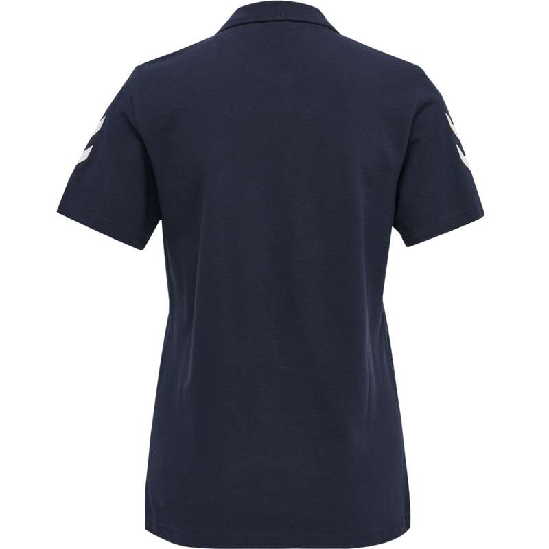 T Shirts Hummel Go Cotton Polo Femme Bleu Marine | 388877-212