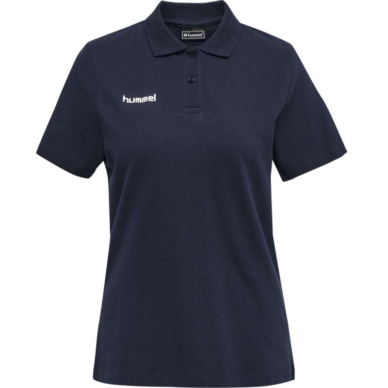 T Shirts Hummel Go Cotton Polo Femme Bleu Marine | 388877-212