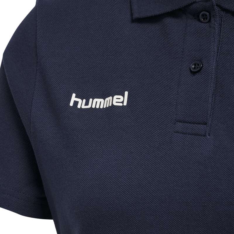 T Shirts Hummel Go Cotton Polo Femme Bleu Marine | 388877-212