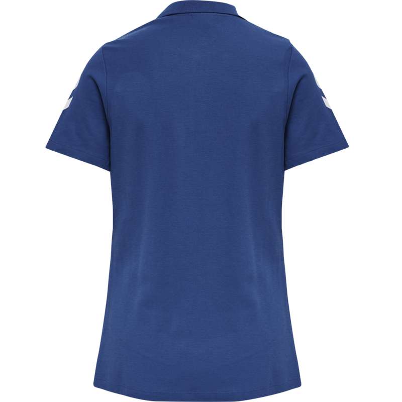 T Shirts Hummel Go Cotton Polo Femme Bleu | 954744-326