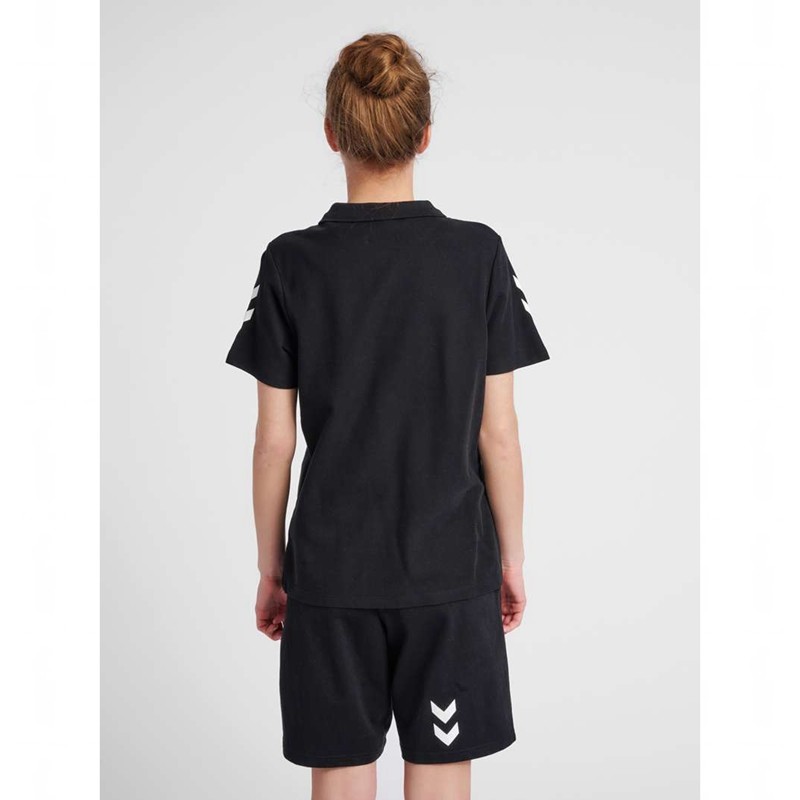 T Shirts Hummel Go Cotton Polo Femme Noir | 703226-416