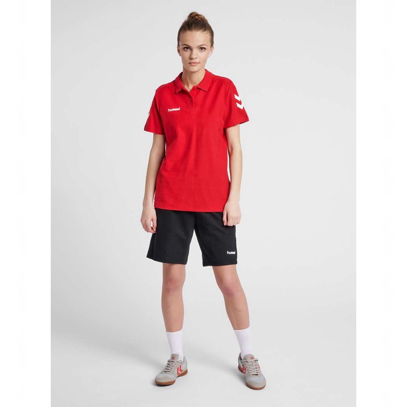 T Shirts Hummel Go Cotton Polo Femme Rouge | 261082-542