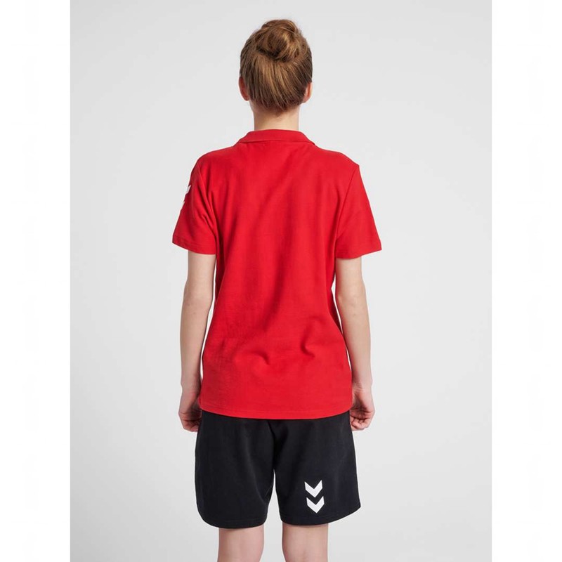 T Shirts Hummel Go Cotton Polo Femme Rouge | 261082-542