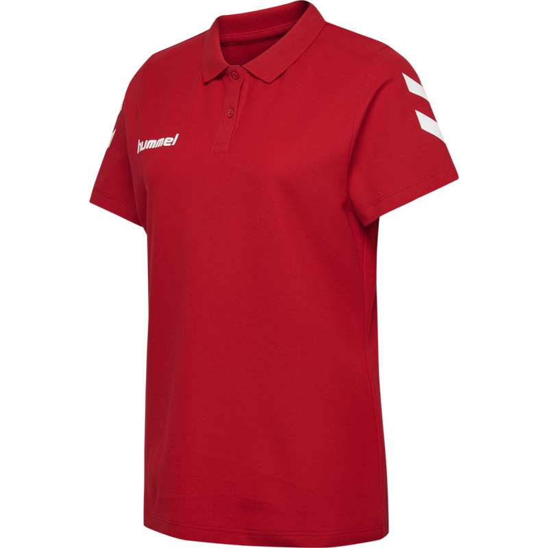 T Shirts Hummel Go Cotton Polo Femme Rouge | 261082-542