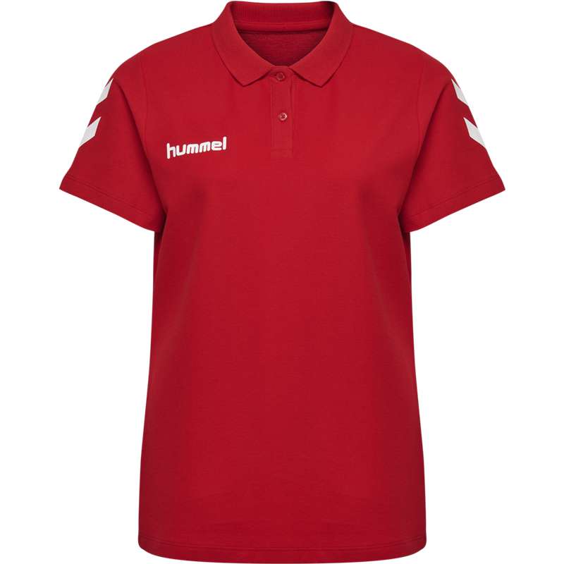 T Shirts Hummel Go Cotton Polo Femme Rouge | 261082-542