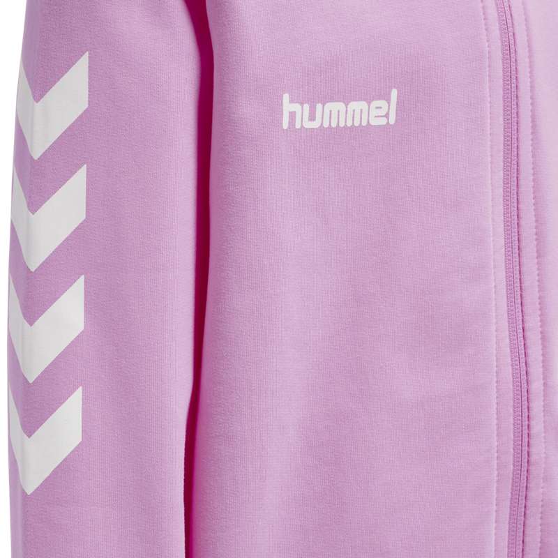 T Shirts Hummel Go Cotton Zip Enfant Lavande | 284582-966