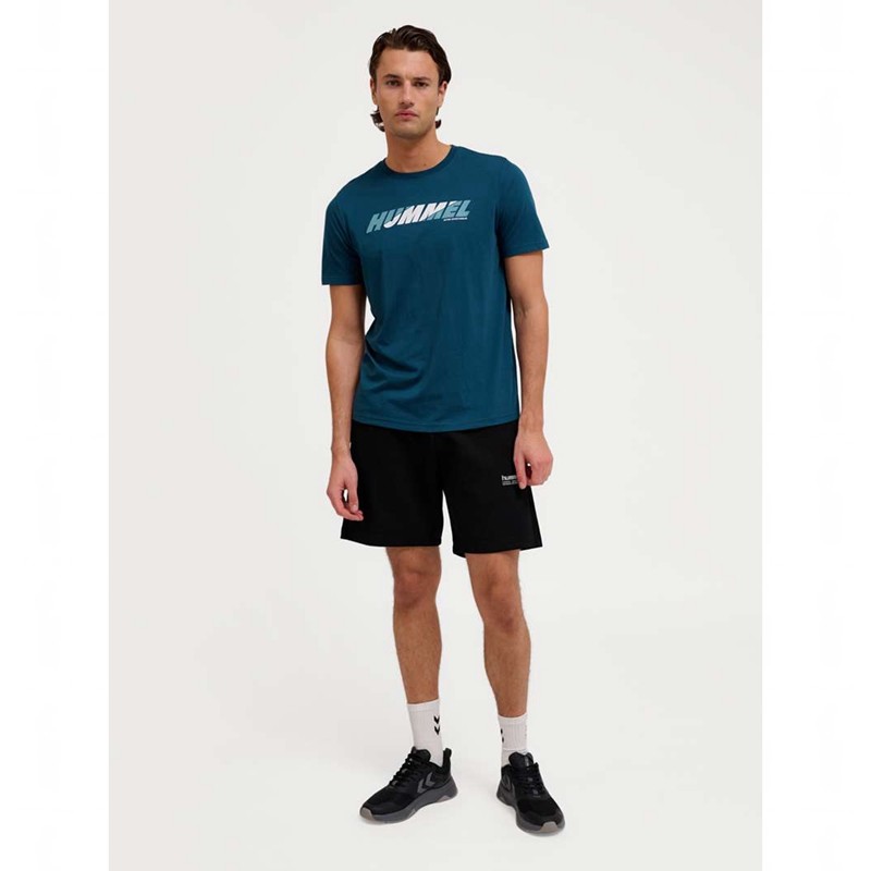 T Shirts Hummel Graphic Bold Logo Homme Bleu Marine | 346020-841