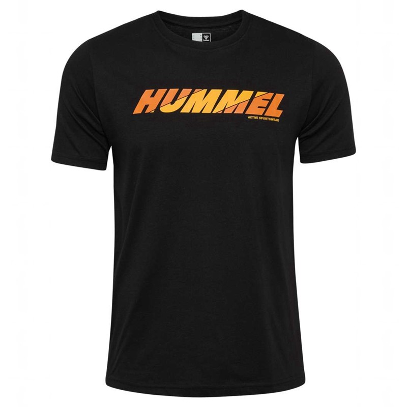 T Shirts Hummel Graphic Bold Logo Homme Noir | 156842-618