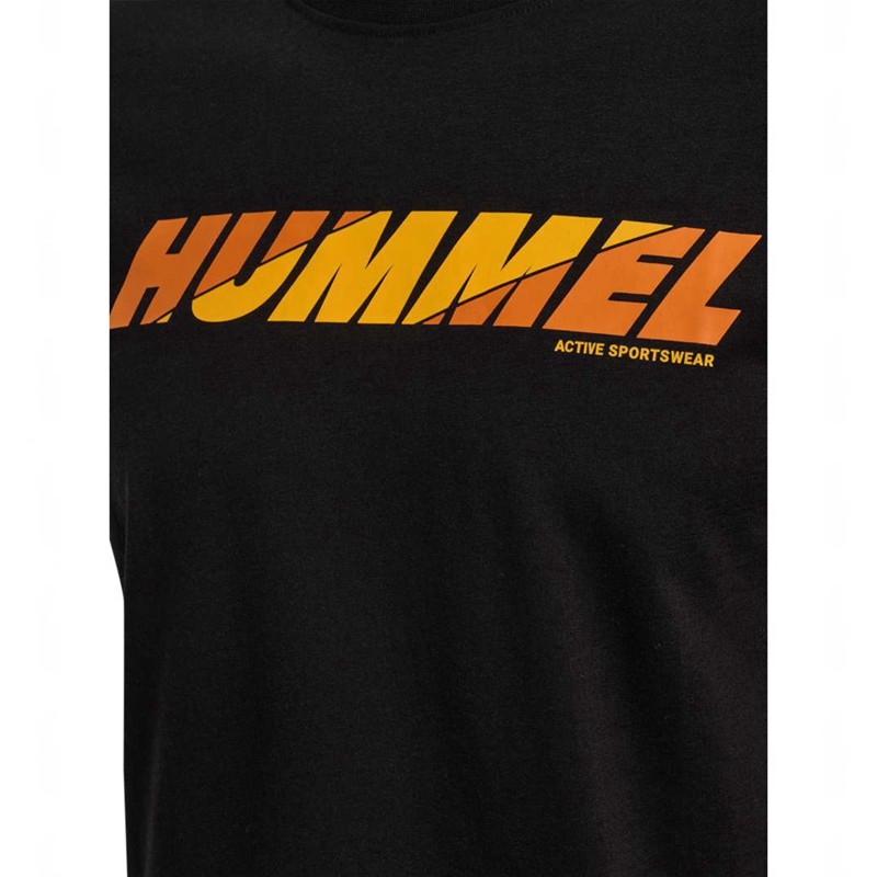 T Shirts Hummel Graphic Bold Logo Homme Noir | 156842-618