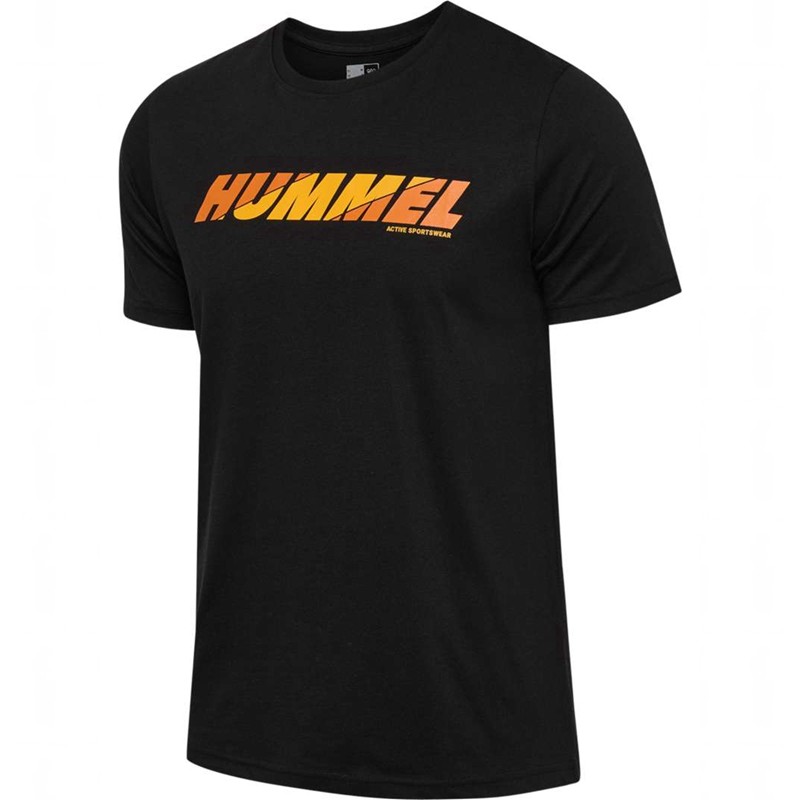 T Shirts Hummel Graphic Bold Logo Homme Noir | 156842-618