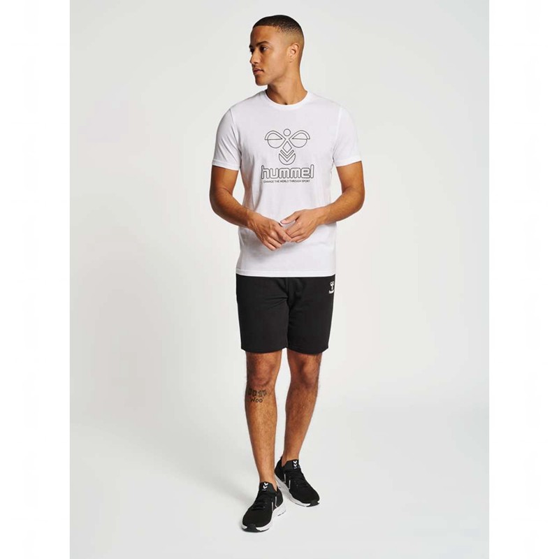 T Shirts Hummel Icons Graphic Homme Blanche | 146496-761